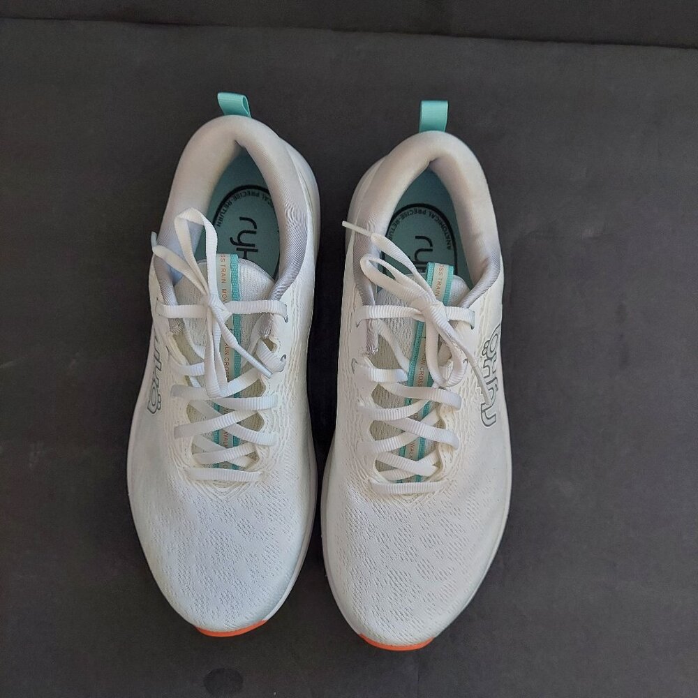 Ryka Women's 'Never Quit' Classic White Fabric ActivFOAM Sneakers NW/OB Size 7